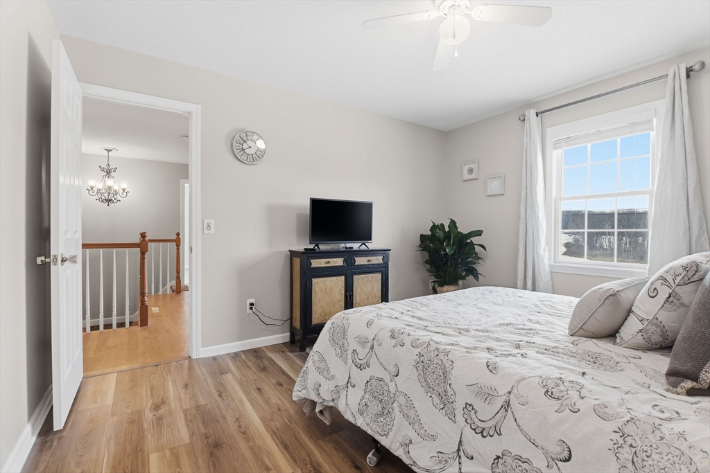 2 John Mason Road Southwick, MA 01077 - Photo 26 of 41 a bedroom with a bed and a flat screen tv