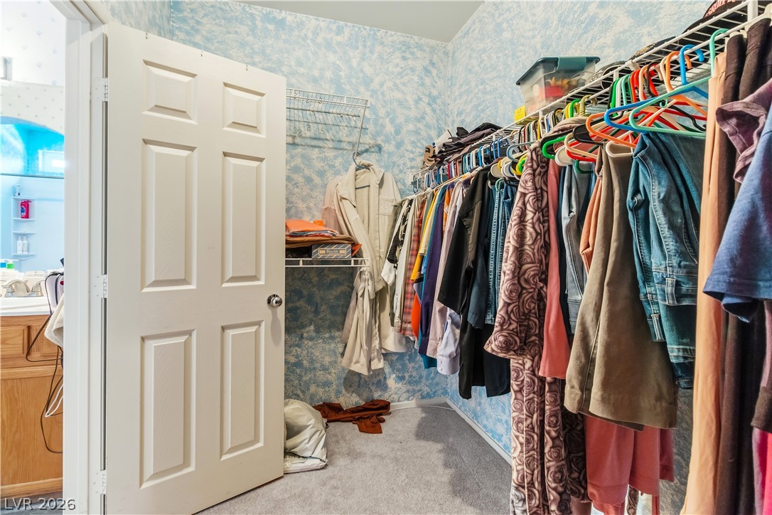 2823 Rippling Springs Street Laughlin, NV 89029 - Photo 37 of 89 Walk in closet in Primary featuring light carpet