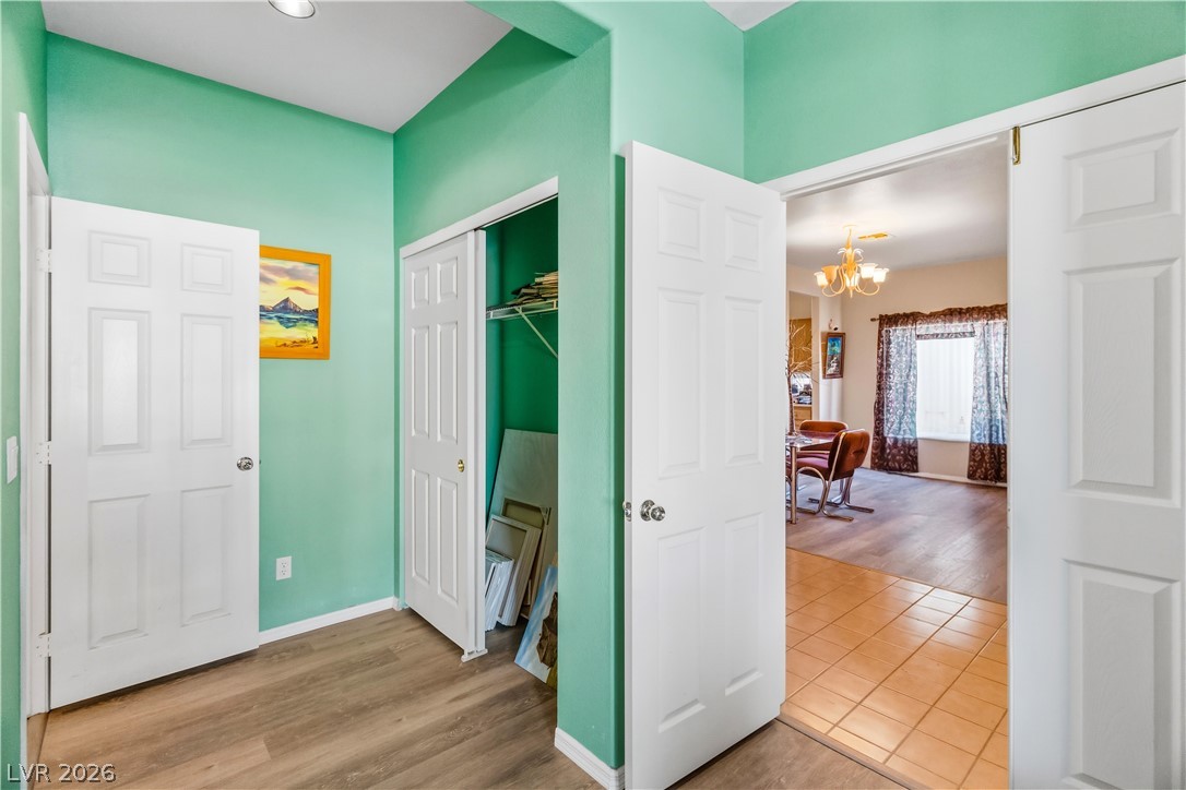 2823 Rippling Springs Street Laughlin, NV 89029 - Photo 47 of 89 Third Bedroom with closet, access to Hall Full Bathroom, and light tile patterned flooring