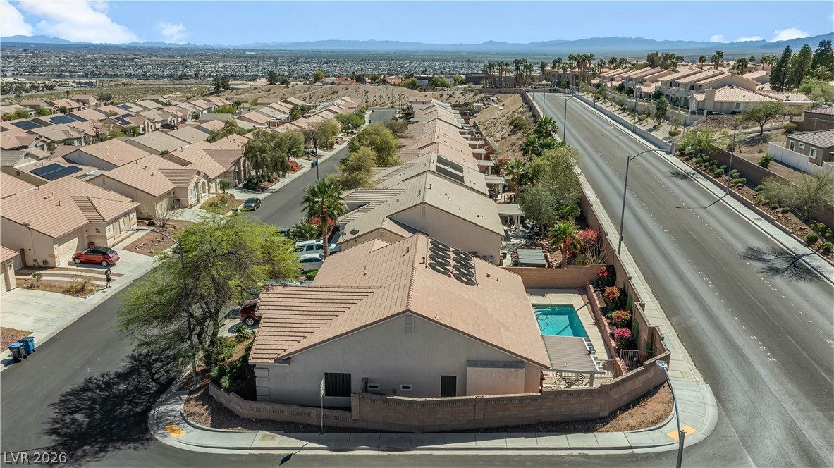 2823 Rippling Springs Street Laughlin, NV 89029 - Photo 81 of 89 Aerial view of residential area featuring mountains