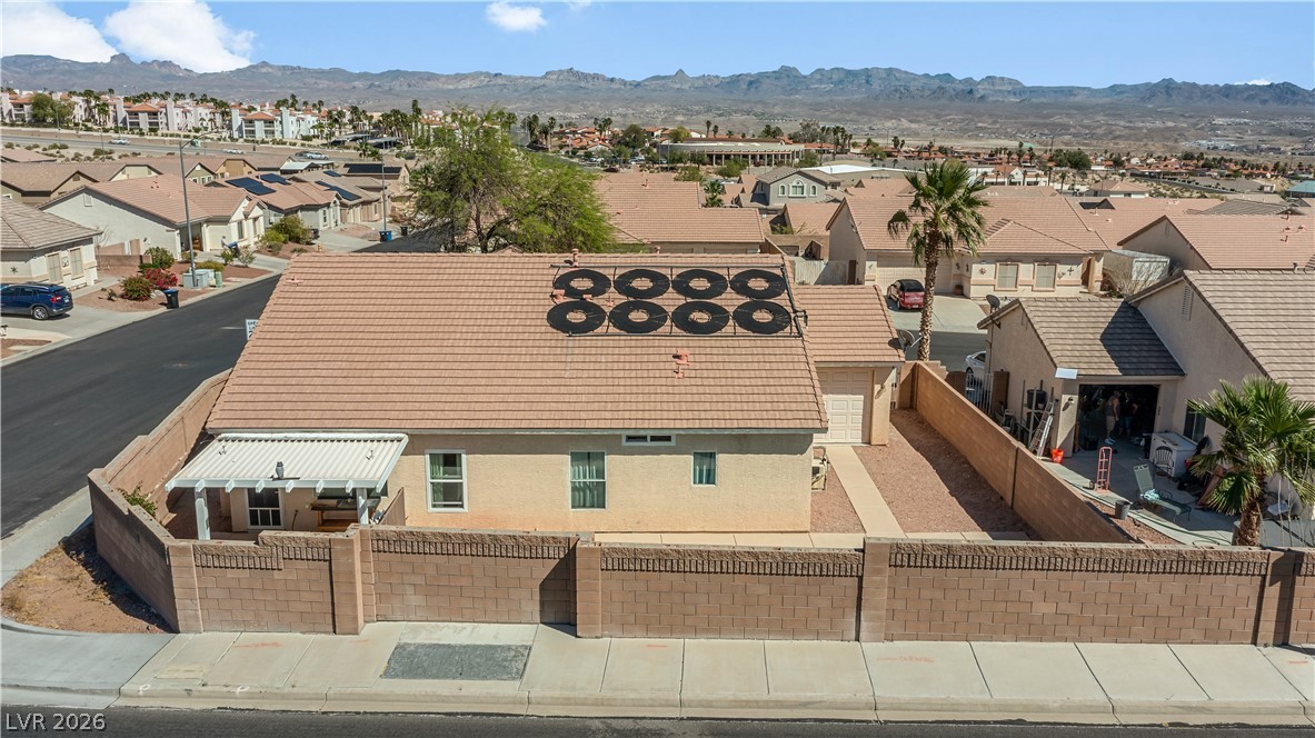 2823 Rippling Springs Street Laughlin, NV 89029 - Photo 88 of 89 Aerial perspective of suburban area featuring a mountain backdrop