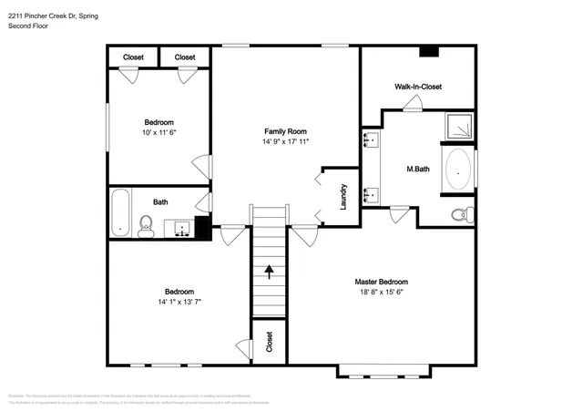 $2,050 | 2211 Pincher Creek Drive, Spring, TX 77386