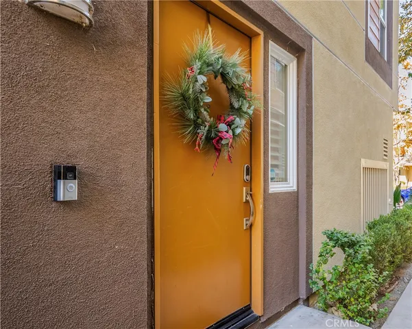 a view of front door of house