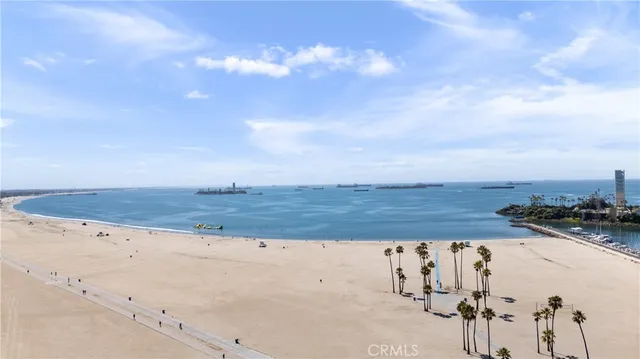 a view of a city and lake