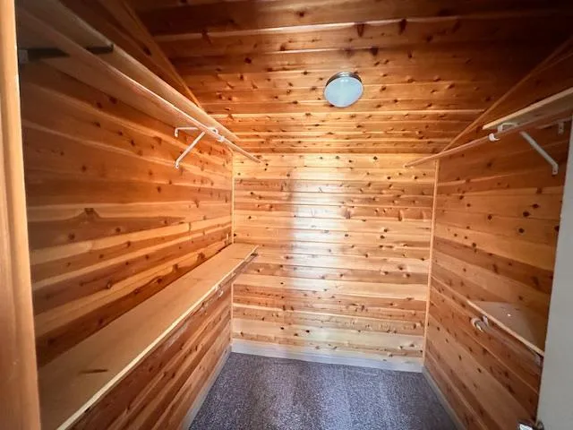 a view of walk in closet