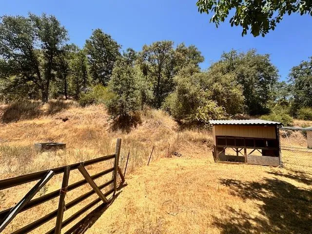 a view of a balcony with an outdoor space