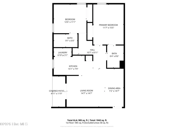 $1,600 | 119 Covil Avenue, Unit 101, Wilmington, NC 28403