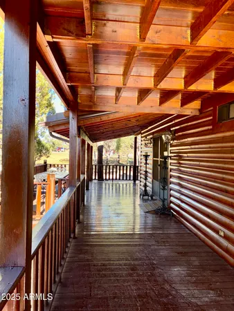 a view of dining room with wooden floor