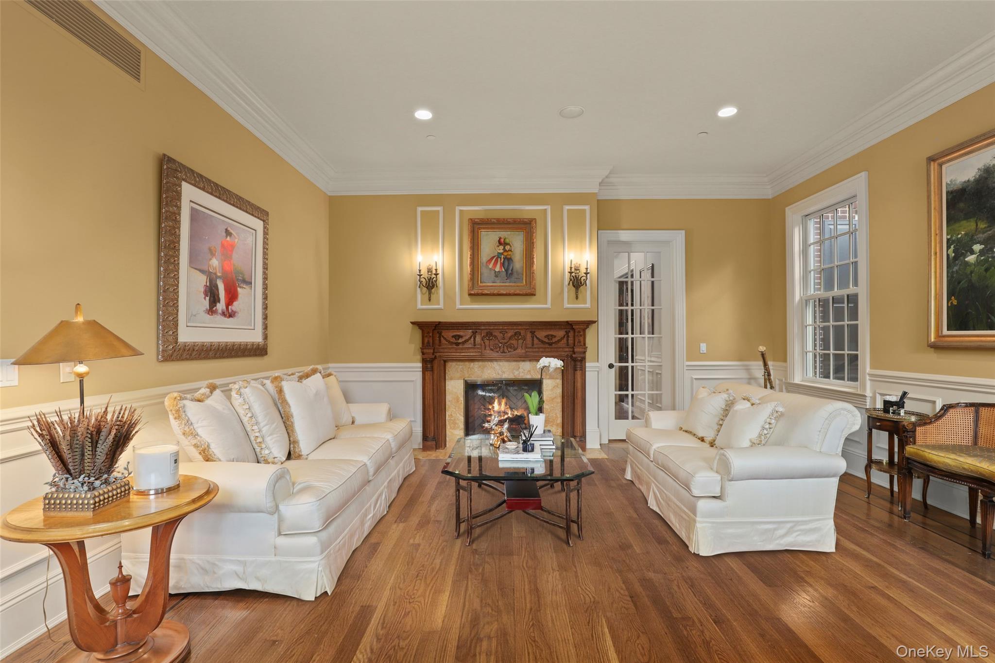 3 Brook View Lane Rye, NY 10580 - Photo 17 of 49 a living room with furniture and a fireplace