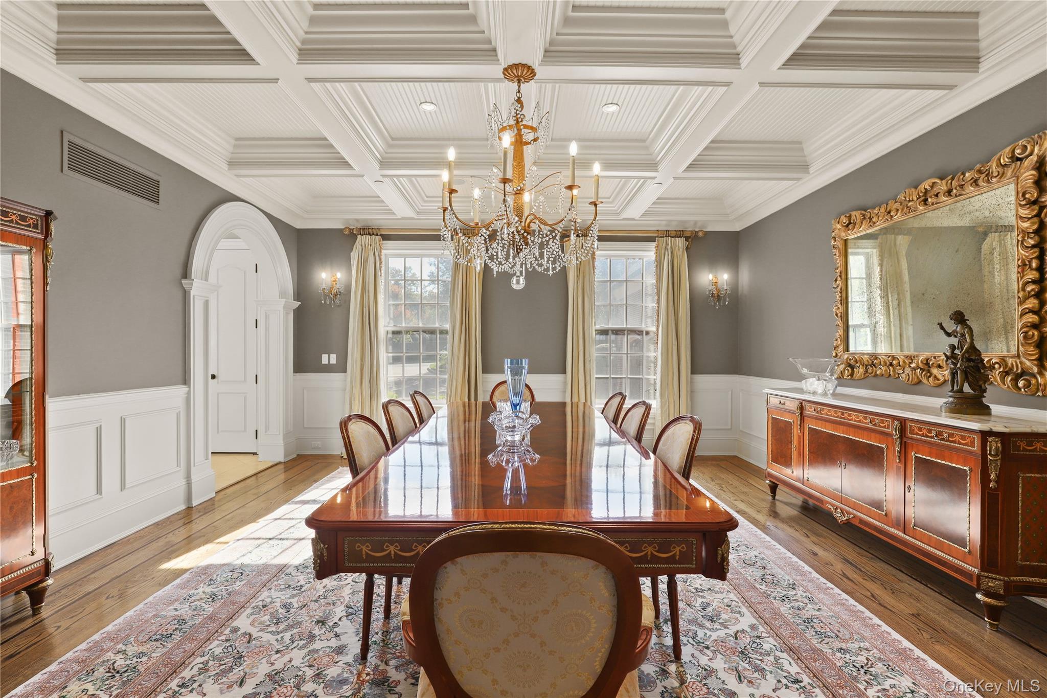 3 Brook View Lane Rye, NY 10580 - Photo 5 of 49 a view of a dining room with furniture and a chandelier