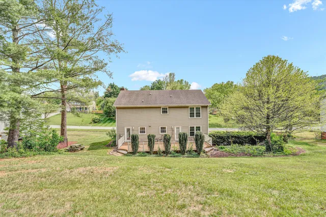 a house view with a garden space
