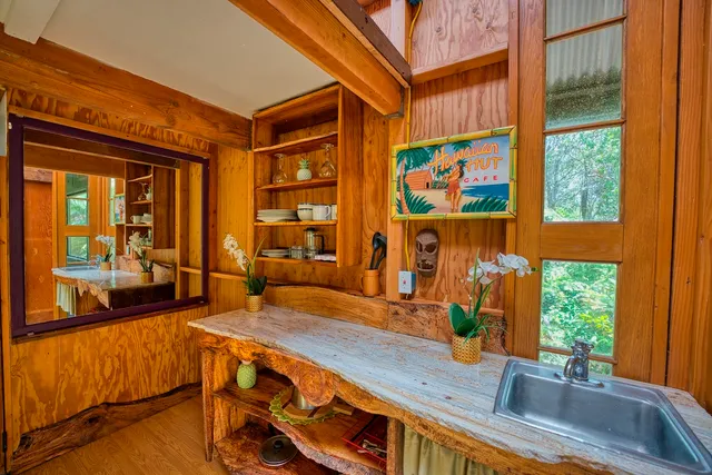 an outdoor view of the house