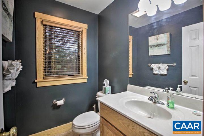 280 Fawn Ridge Drive Wintergreen, VA 22967 - Photo 18 of 23 a bathroom with a sink a toilet and a mirror