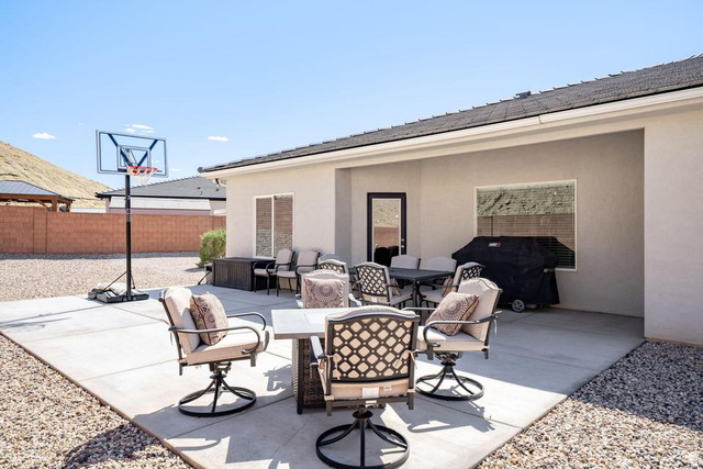 5963 Flattop Drive St. George, UT 84790 - Photo 38 of 45 Spacious concrete patio with ample room for outdoor dining