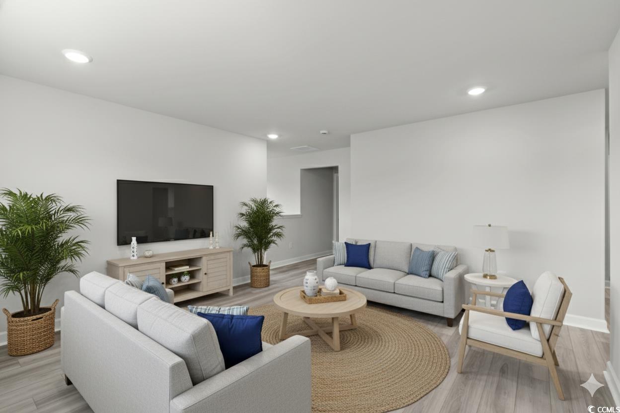 2409 Copper Crk Loop Longs, SC 29568 - Photo 22 of 40 Virtually staged - Living room with recessed lighting and light wood-type flooring