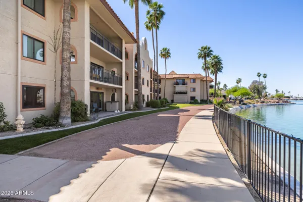 a view of a garden with a pathway