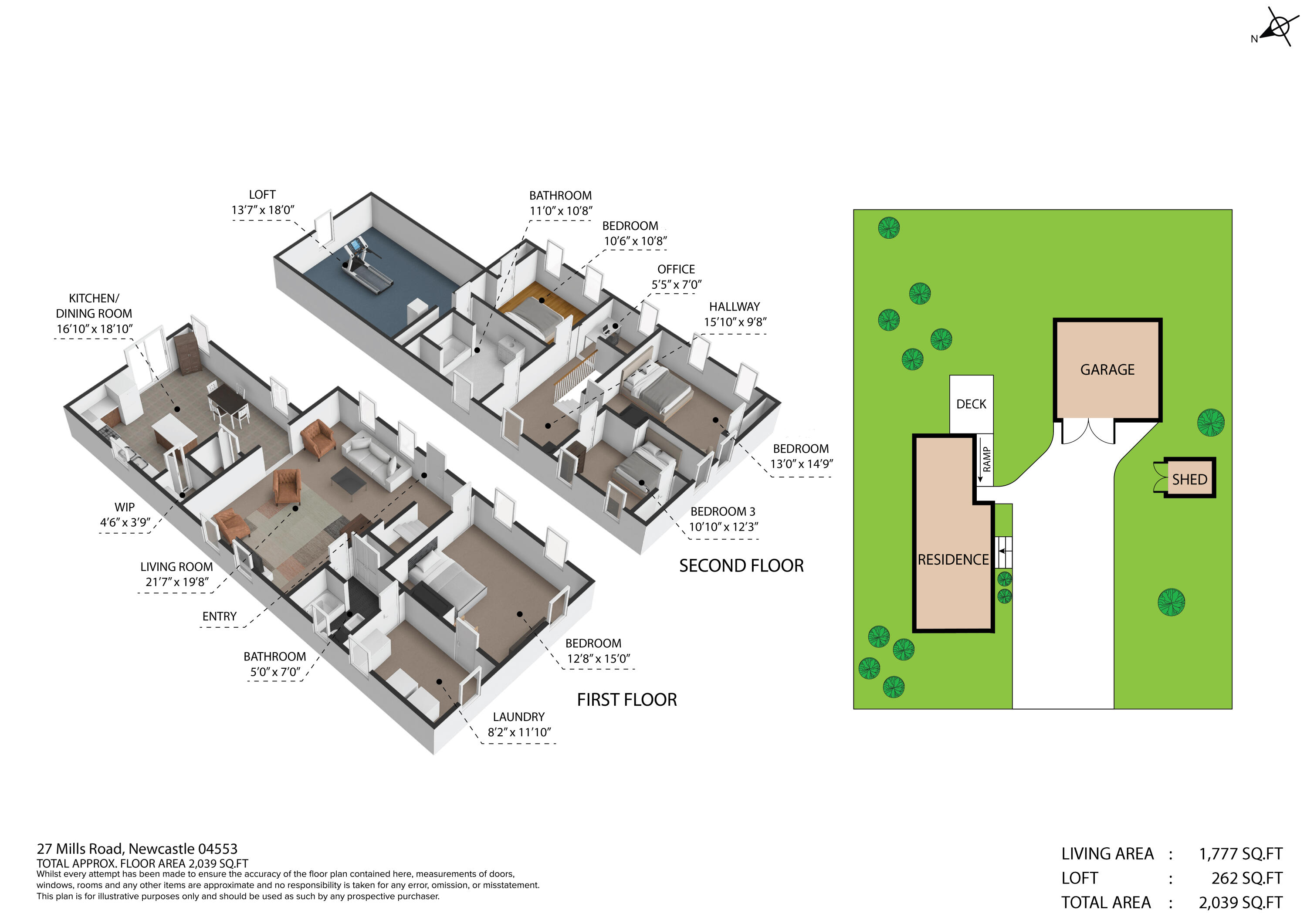 27 Mills Road Newcastle, ME 04553 - Photo 17 of 17 Floor Plan
