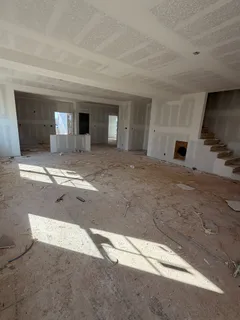 a view of a livingroom with a fireplace