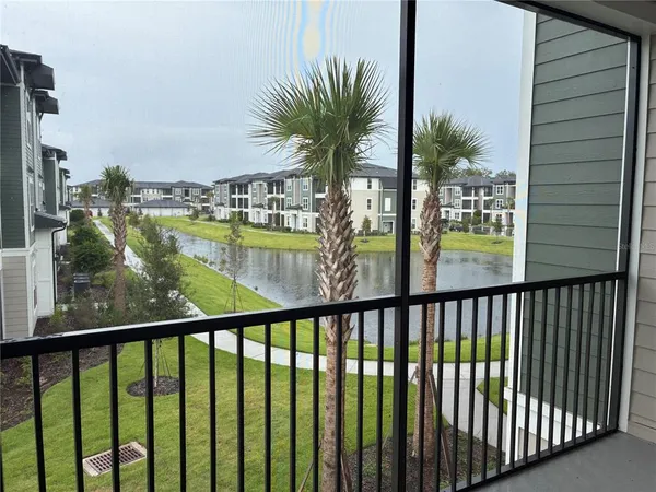 a view of balcony with outdoor seating
