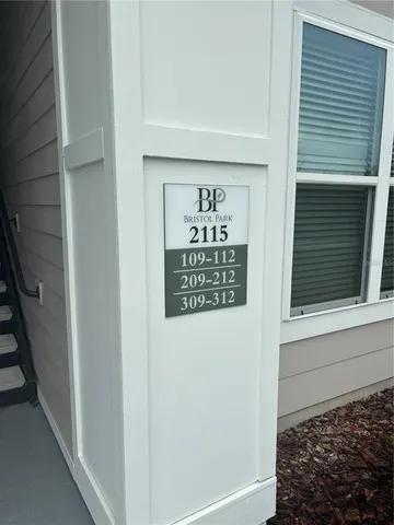 a view of a hallway to a house