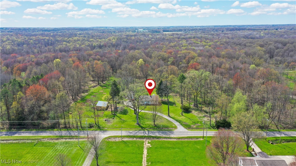 2991 Bushnell Campbell Road Fowler, OH 44418 - Photo 40 of 41 Drone / aerial view with a forest view