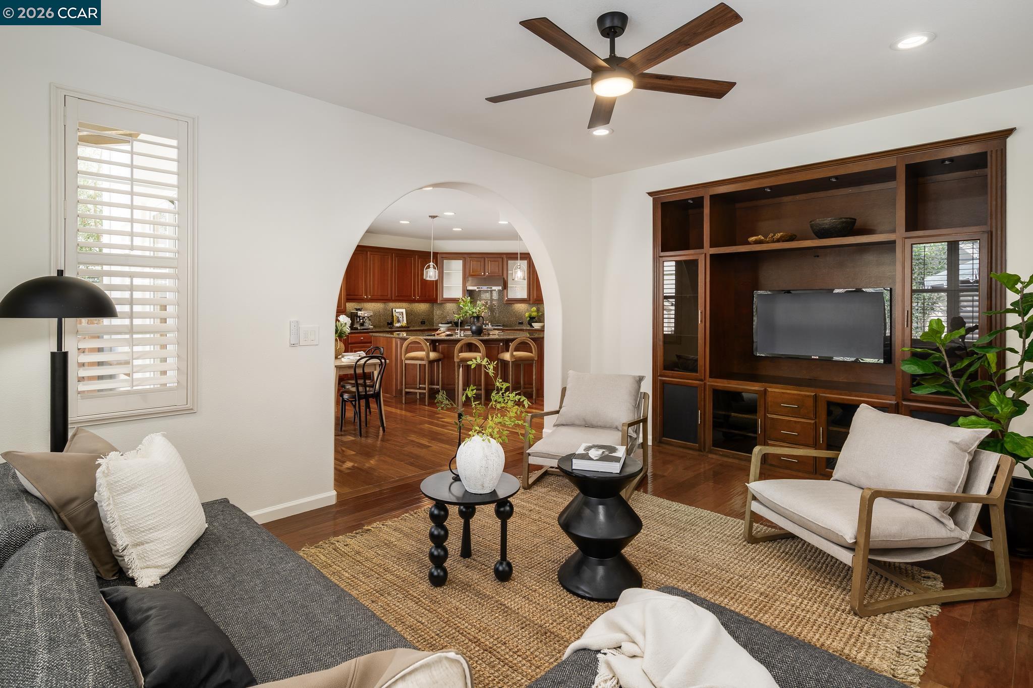 2359 Magnolia Bridge Drive San Ramon, CA 94582 - Photo 16 of 44 a living room with furniture and a flat screen tv