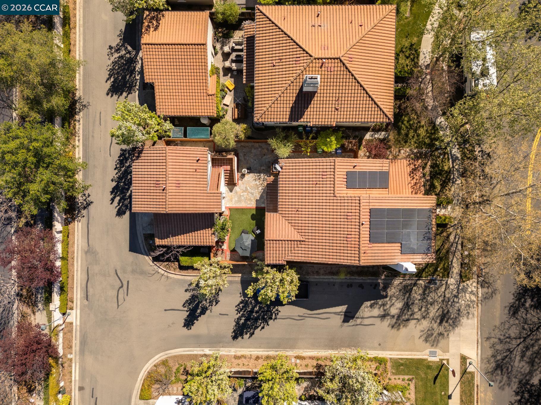 2359 Magnolia Bridge Drive San Ramon, CA 94582 - Photo 40 of 44 an aerial view of a house with a yard