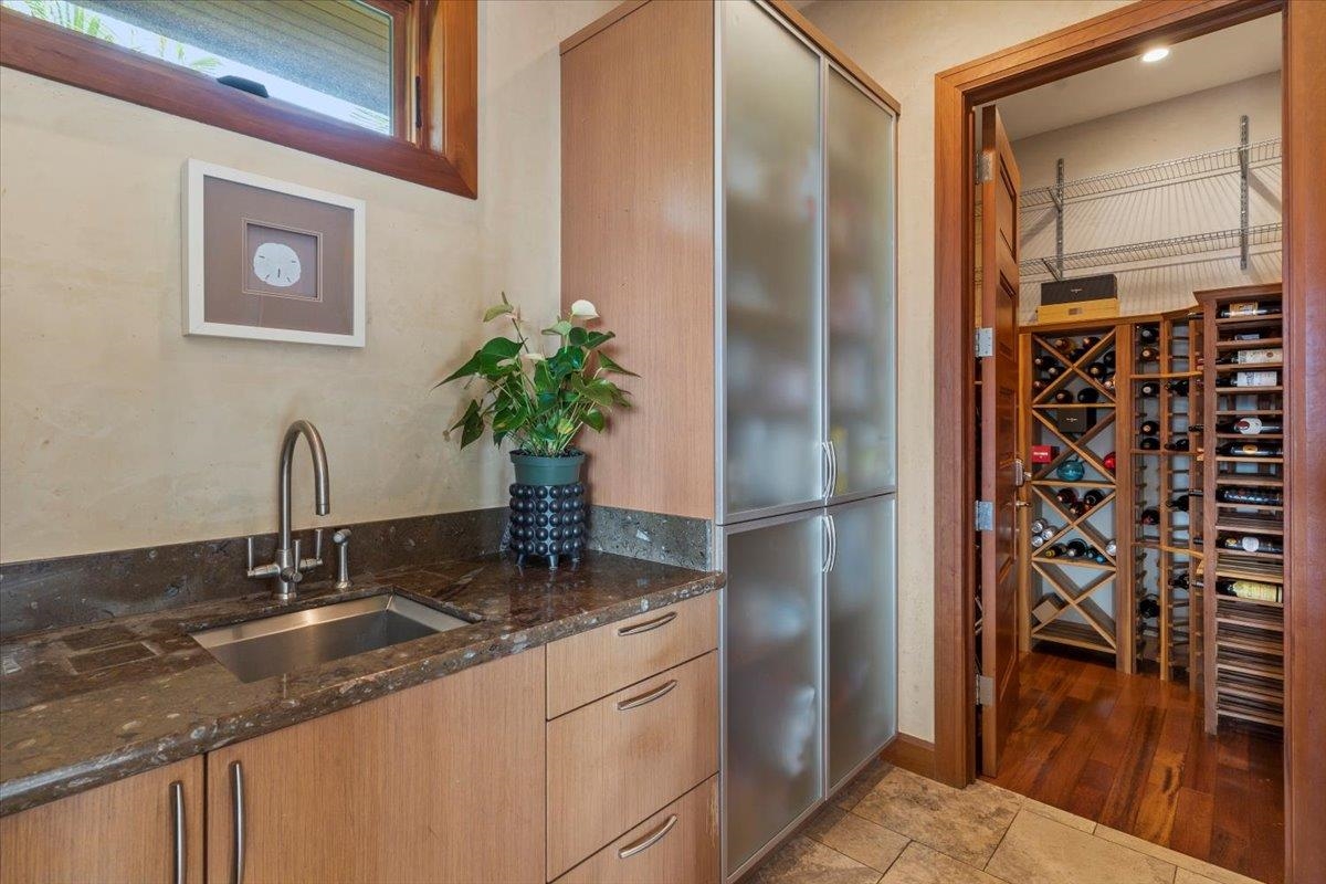 238 Crestview Road Lahaina, HI 96761 - Photo 38 of 48 a bathroom with a granite countertop sink a mirror and shower