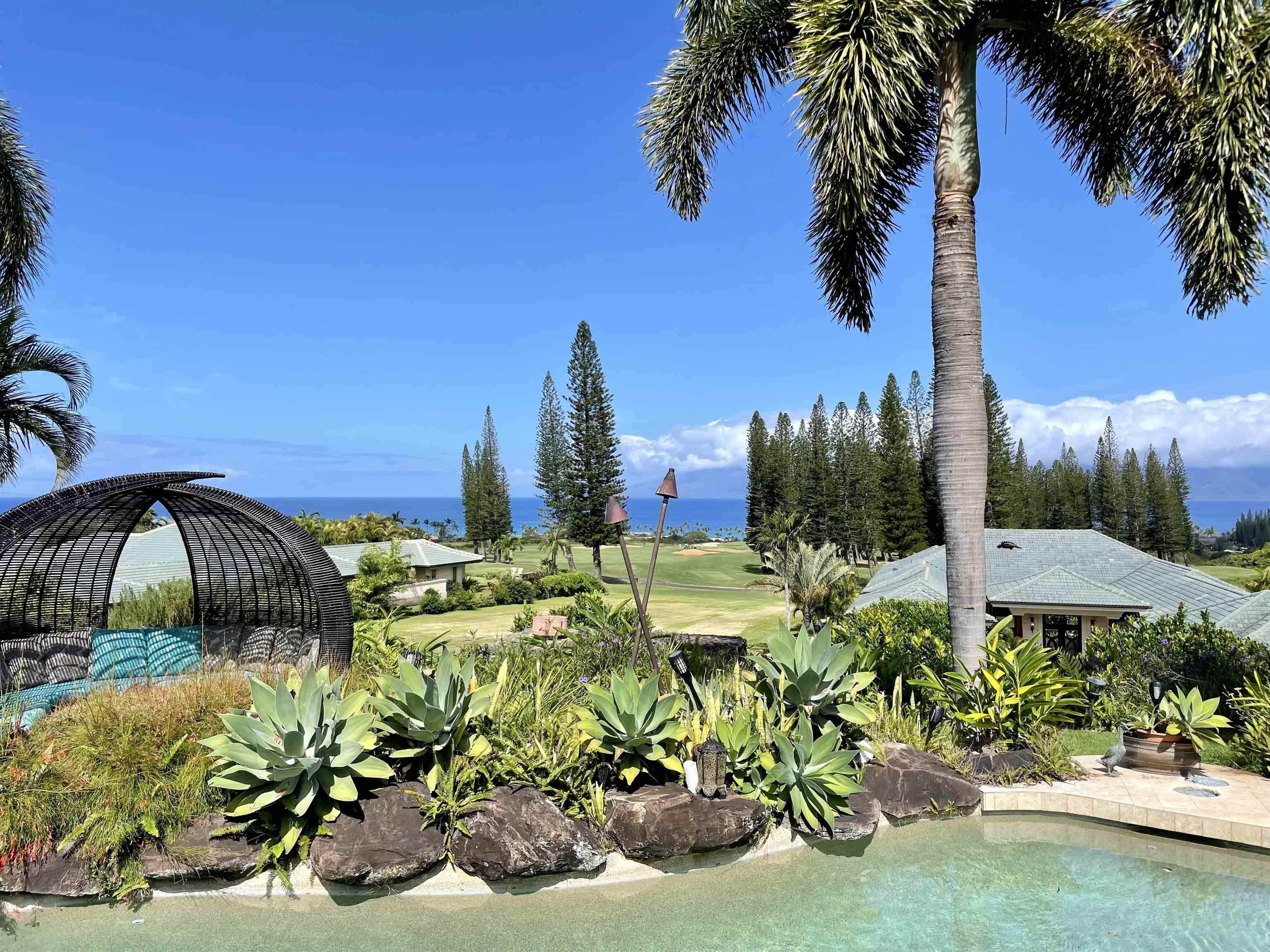 238 Crestview Road Lahaina, HI 96761 - Photo 6 of 48 a view of a garden with a fountain