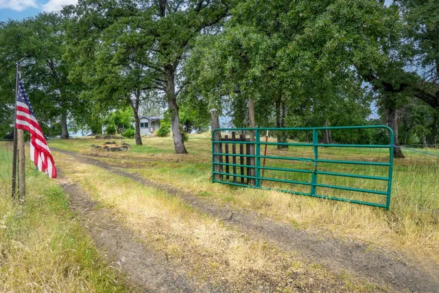 a view of park with swings and slides