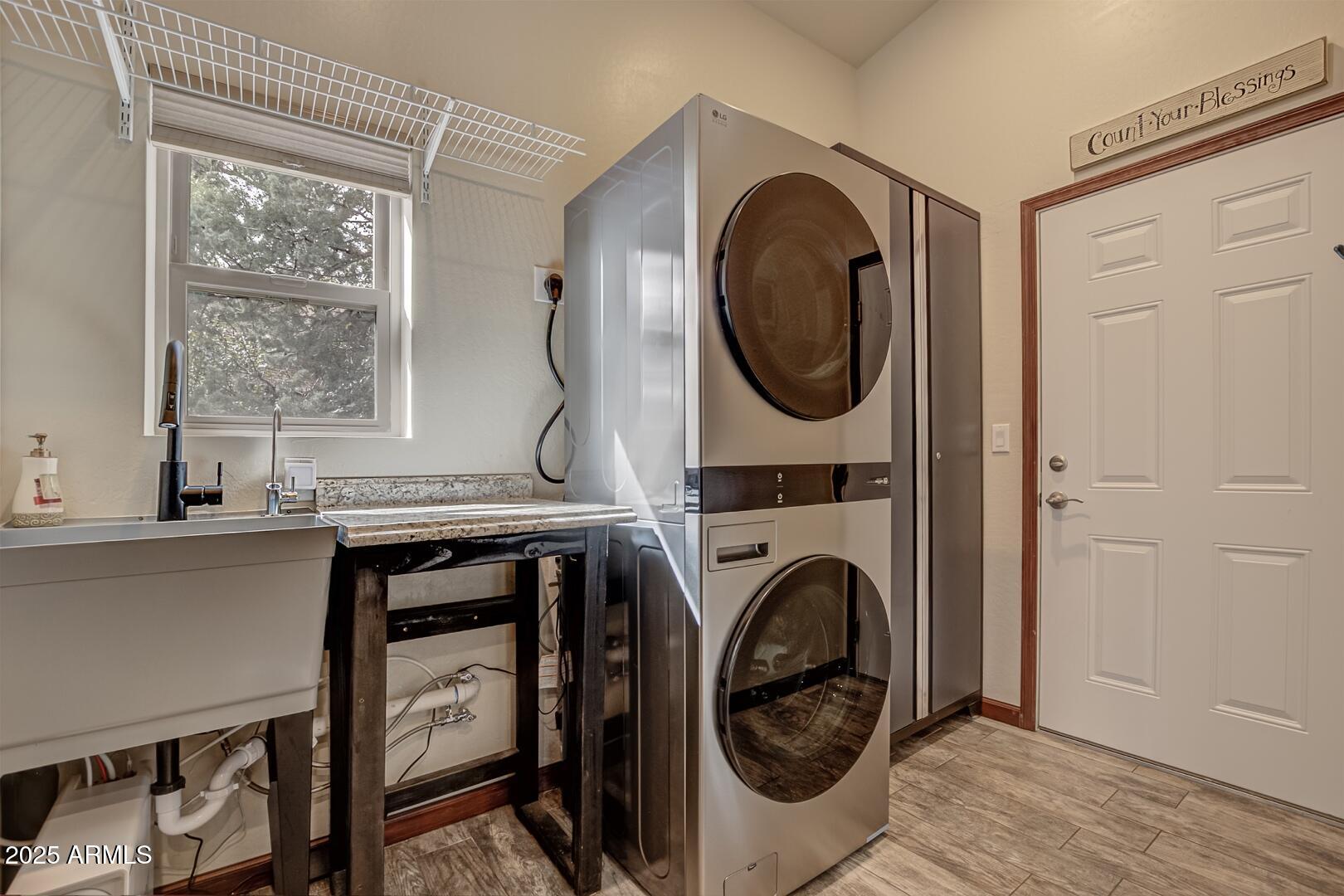 3465 Whispering Pines Road Pine, AZ 85544 - Photo 13 of 53 a view of entryway with washer and dryer
