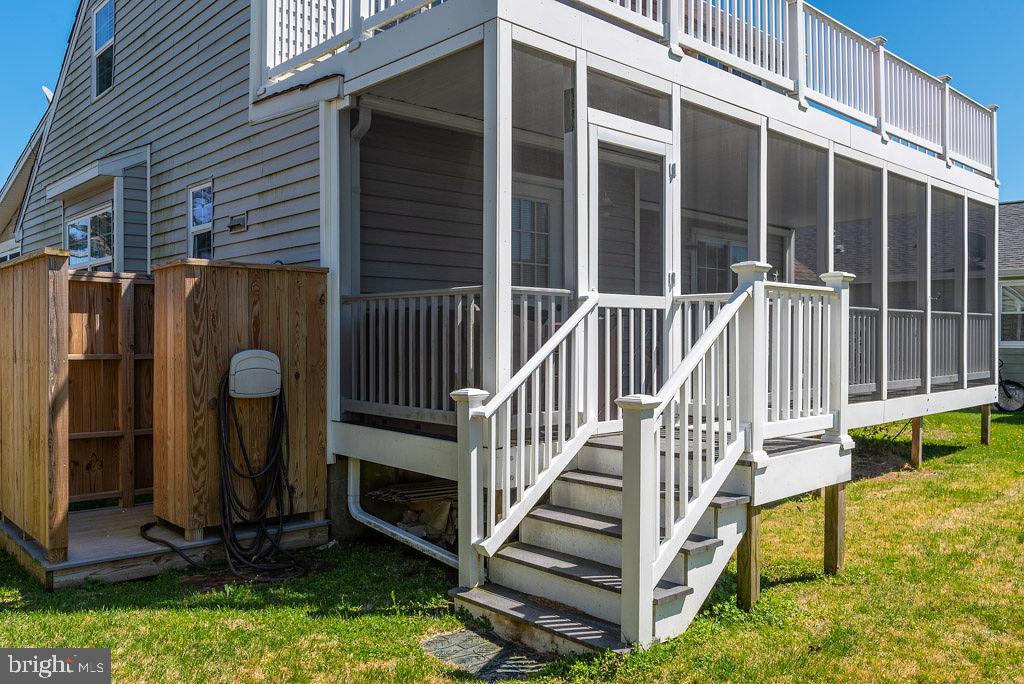 13903 Sailing Road Ocean City, MD 21842 - Photo 63 of 70 Exterior Back with Shower