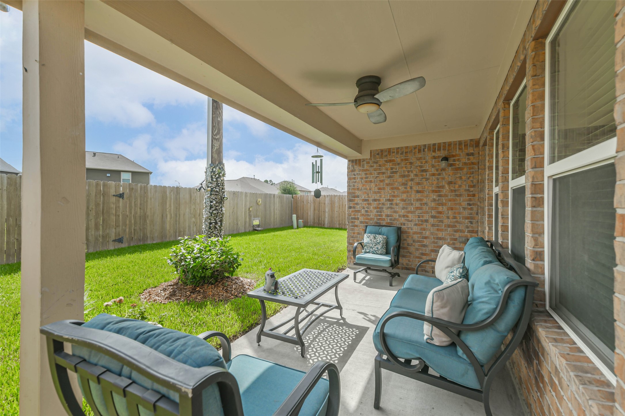 2504 Elm Crossing Trail Spring, TX 77386 - Photo 35 of 40 a view of yard from outdoor seating area