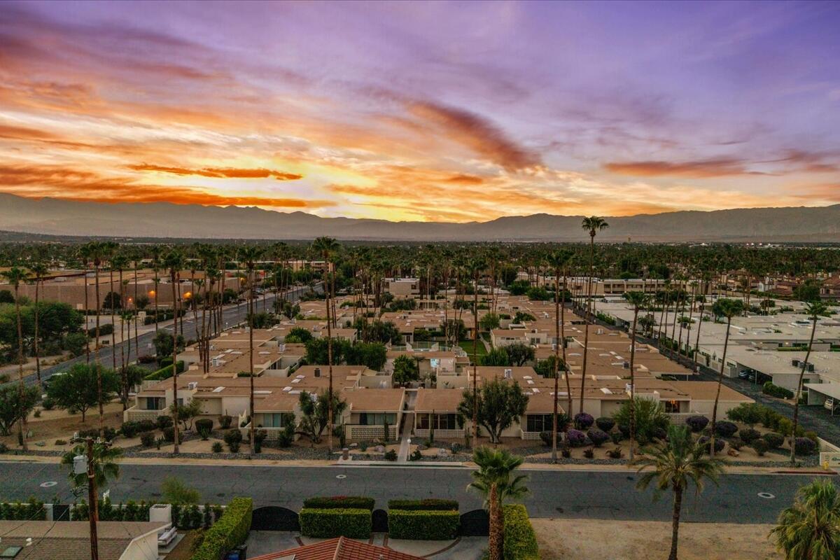 1859 Sandcliff Road Palm Springs, CA 92264 - Photo 37 of 37 Aerial Evening