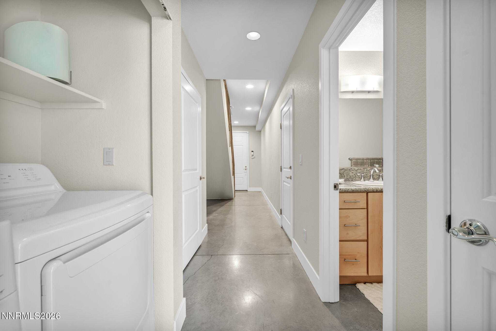 326 State Street Reno, NV 89501 - Photo 13 of 49 a view of a hallway with washer and dryer