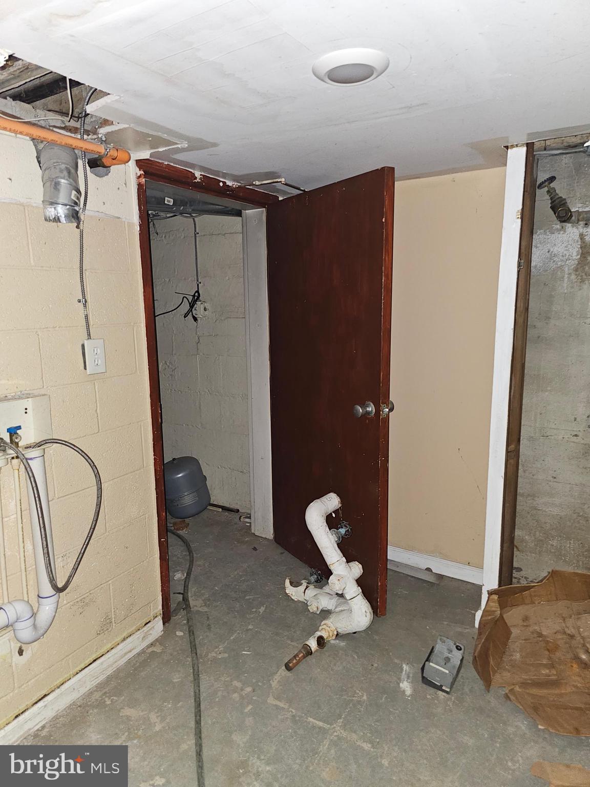 3514 Bank Street Baltimore, MD 21224 - Photo 65 of 71 a bathroom with a granite countertop sink and a shower