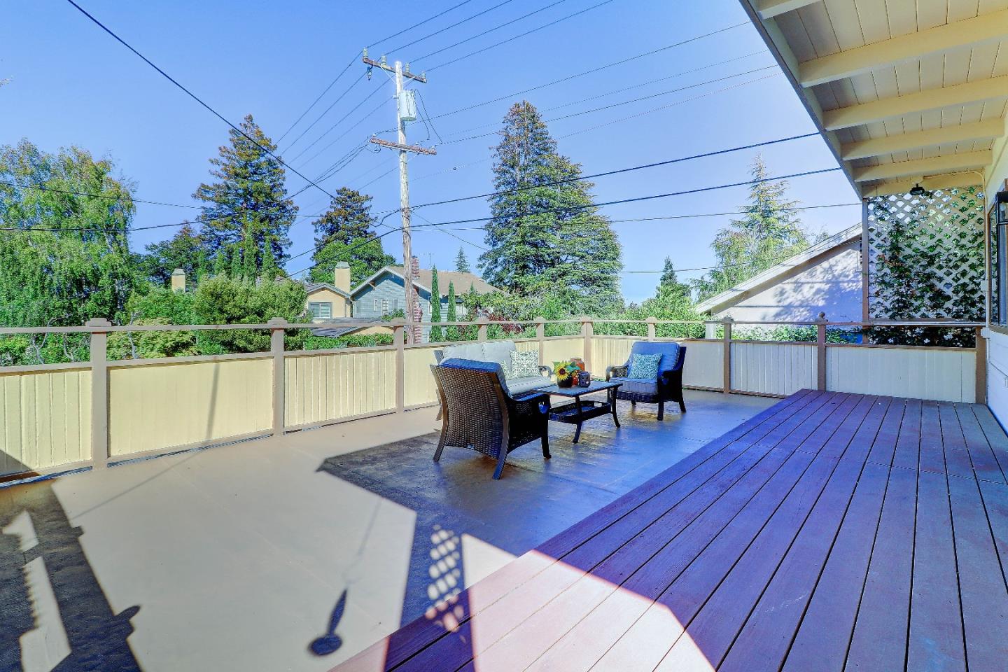 2701 Hillside Drive Burlingame, CA 94010 - Photo 40 of 50 a view of a chairs and table in the patio