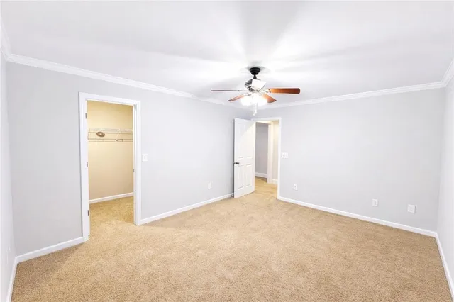 a view of an empty room