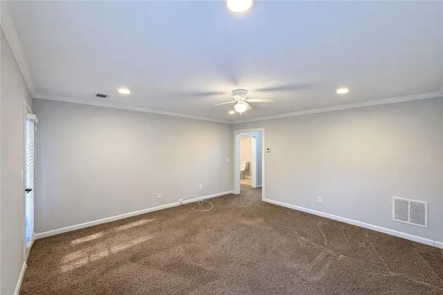 a view of an empty room