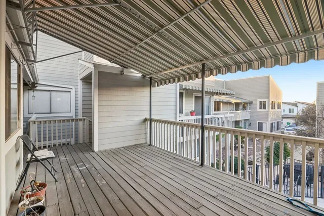 a view of a house with a deck