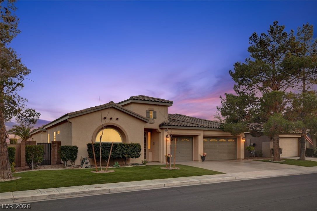 4453 Rometta Avenue Las Vegas, NV 89141 - Photo 72 of 76 a private backyard with mature landscaping