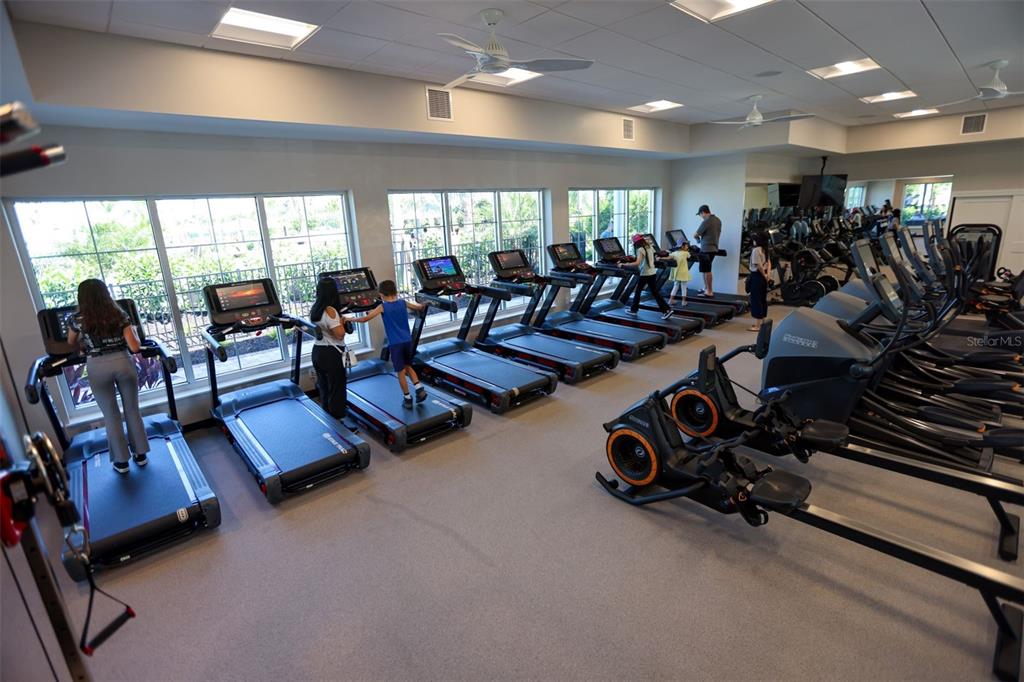 3322 Bitterroot Lane Lakewood Ranch, FL 34211 - Photo 41 of 50 a view of a room with gym equipment