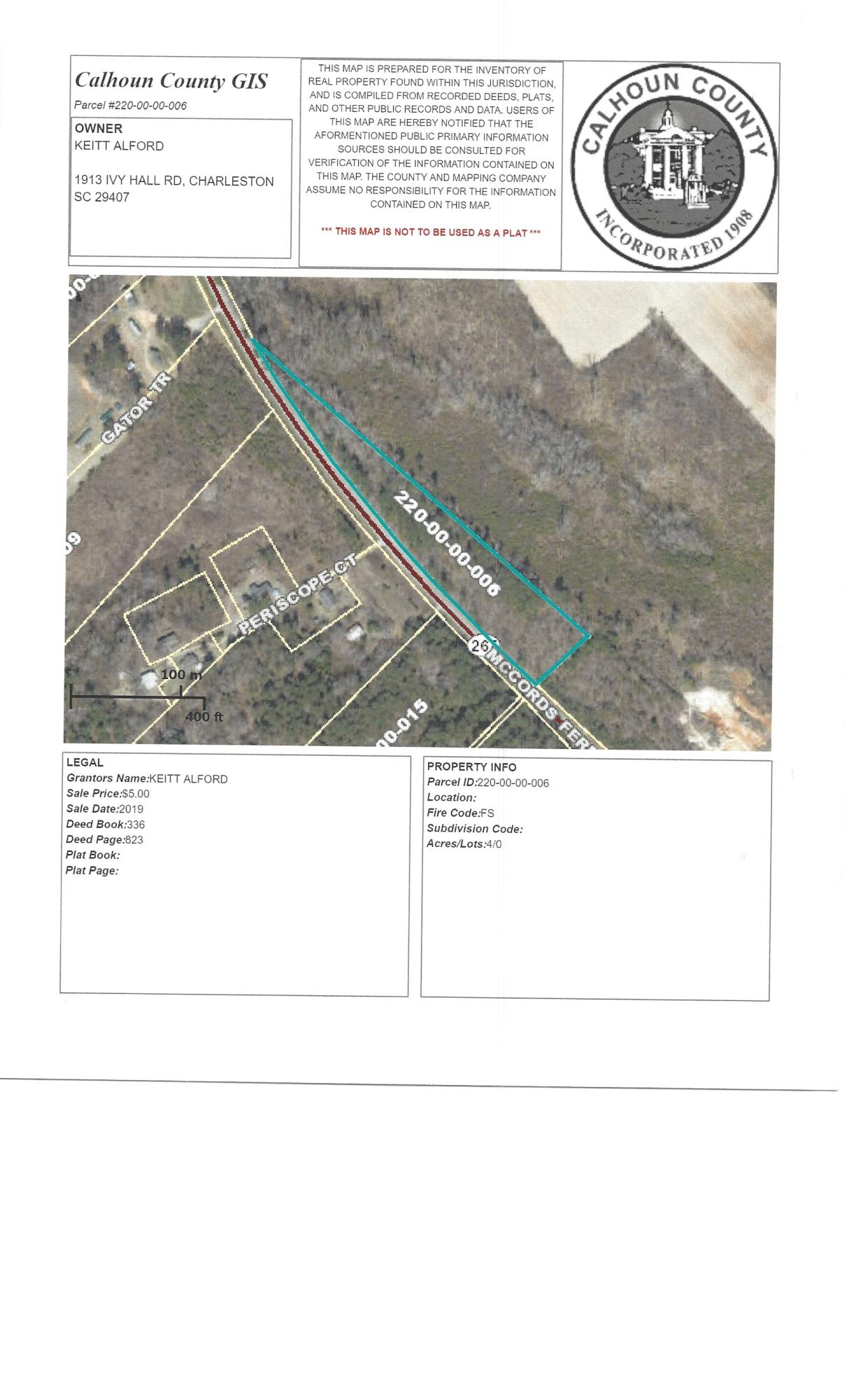 3585 McCords Ferry Road Elloree, SC 29047 - Photo 1 of 1 McCords Ferry Road - Calhoun County GIS