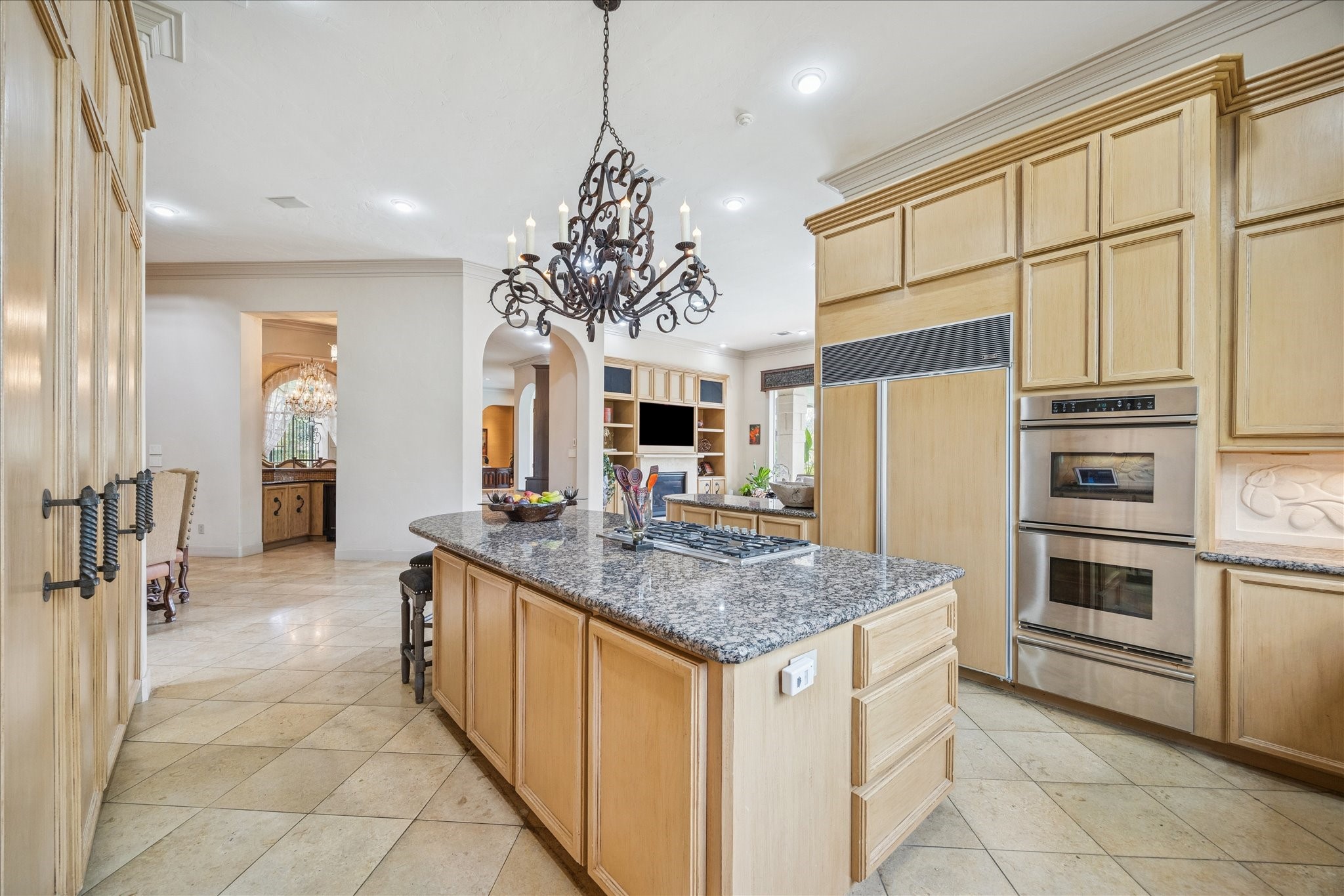 6 Mott Lane Houston, TX 77024 - Photo 18 of 49 a kitchen with stainless steel appliances granite countertop a stove oven and a refrigerator
