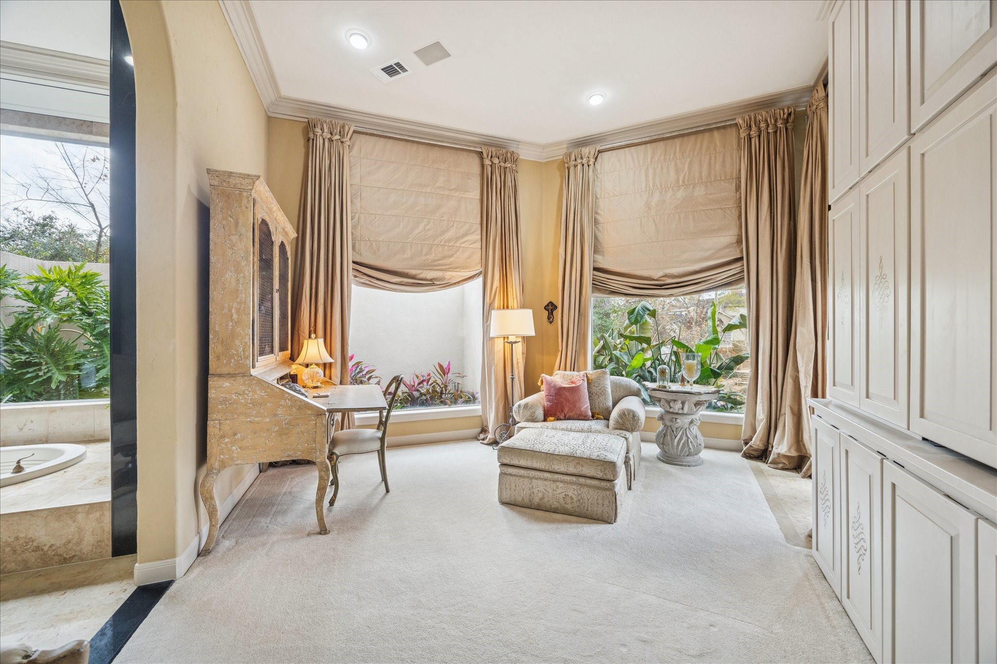6 Mott Lane Houston, TX 77024 - Photo 26 of 49 a living room with furniture and a large window