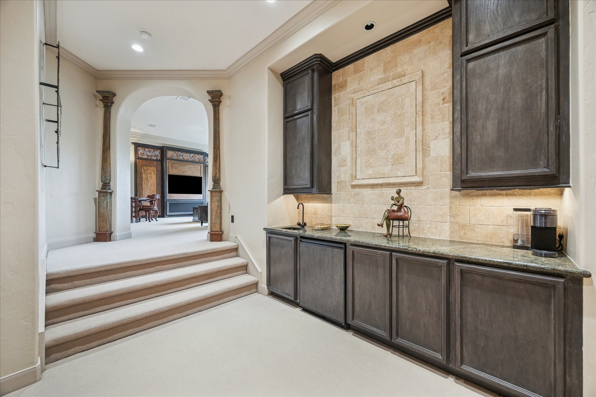 6 Mott Lane Houston, TX 77024 - Photo 30 of 49 a spacious bathroom with a double vanity sink a mirror and a