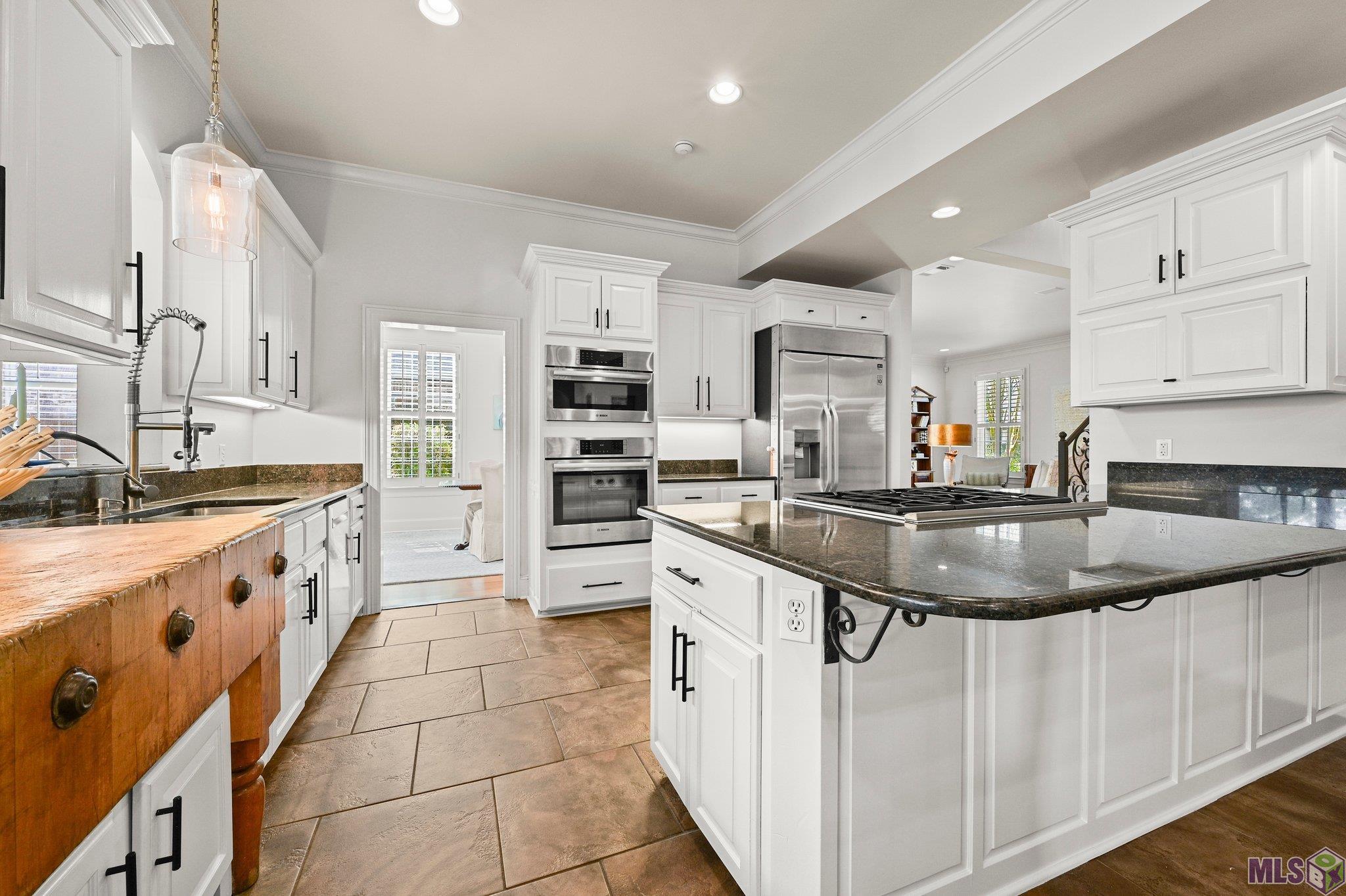 2125 Rue Bienvenue Baton Rouge, LA 70809 - Photo 15 of 37 Kitchen with antique butcher block imported from France