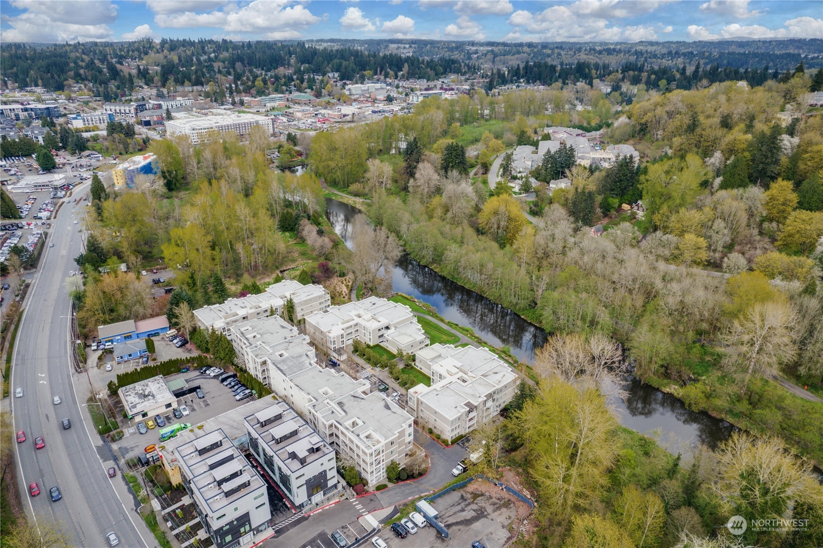 17426 Bothell Way Northeast, Unit A305 Bothell, WA 98011 - Photo 37 of 38 an aerial view of a residential houses with outdoor space
