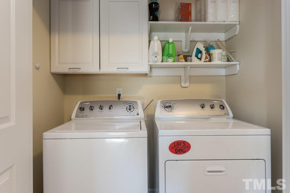 1619 Crafton Way Raleigh, NC 27607 - Photo 20 of 25 a utility room with dryer and washer