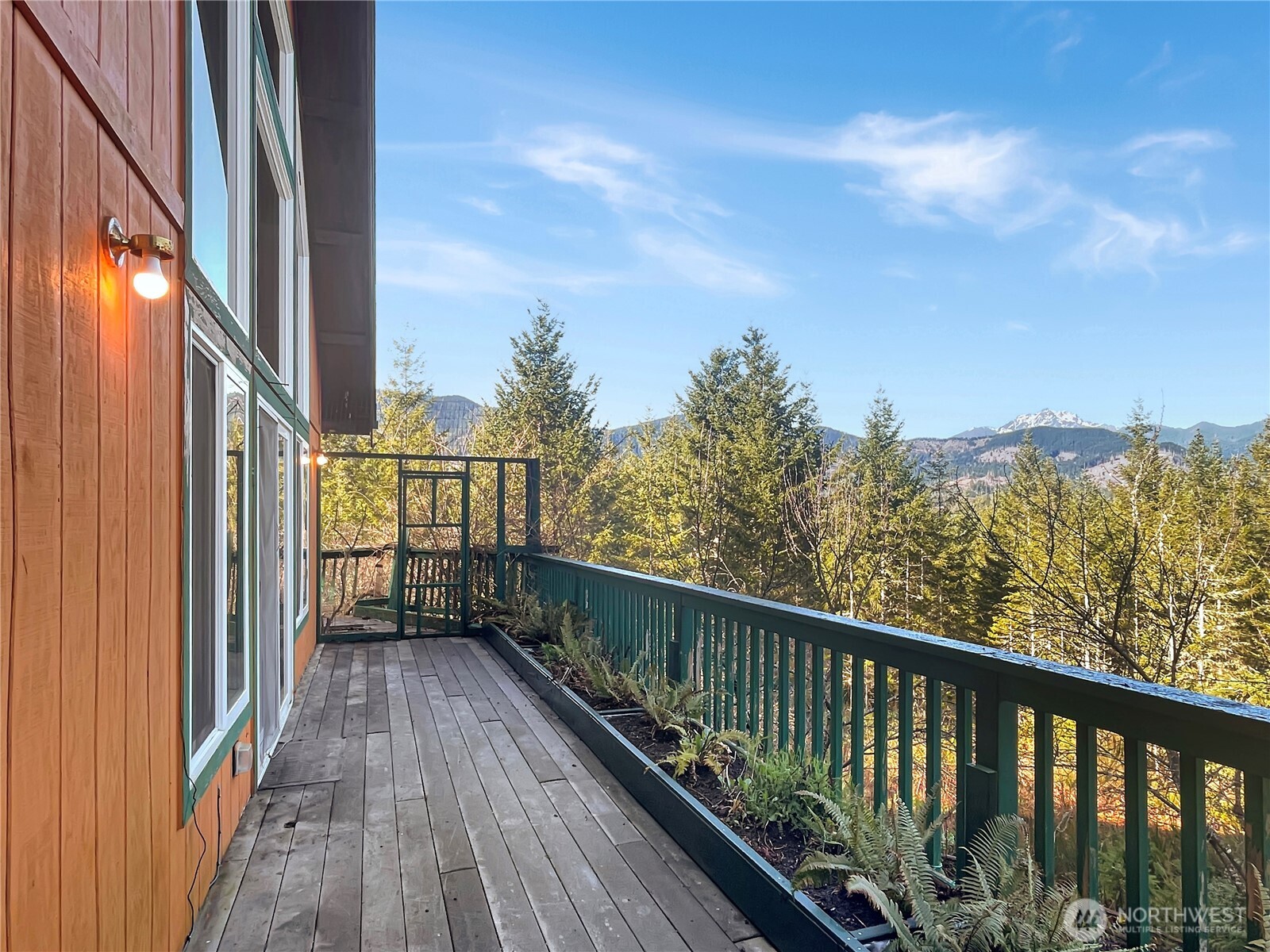11 North Hamma Ridge Drive Lilliwaup, WA 98555 - Photo 4 of 40 a view of a balcony with trees